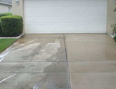 pressure washing driveways